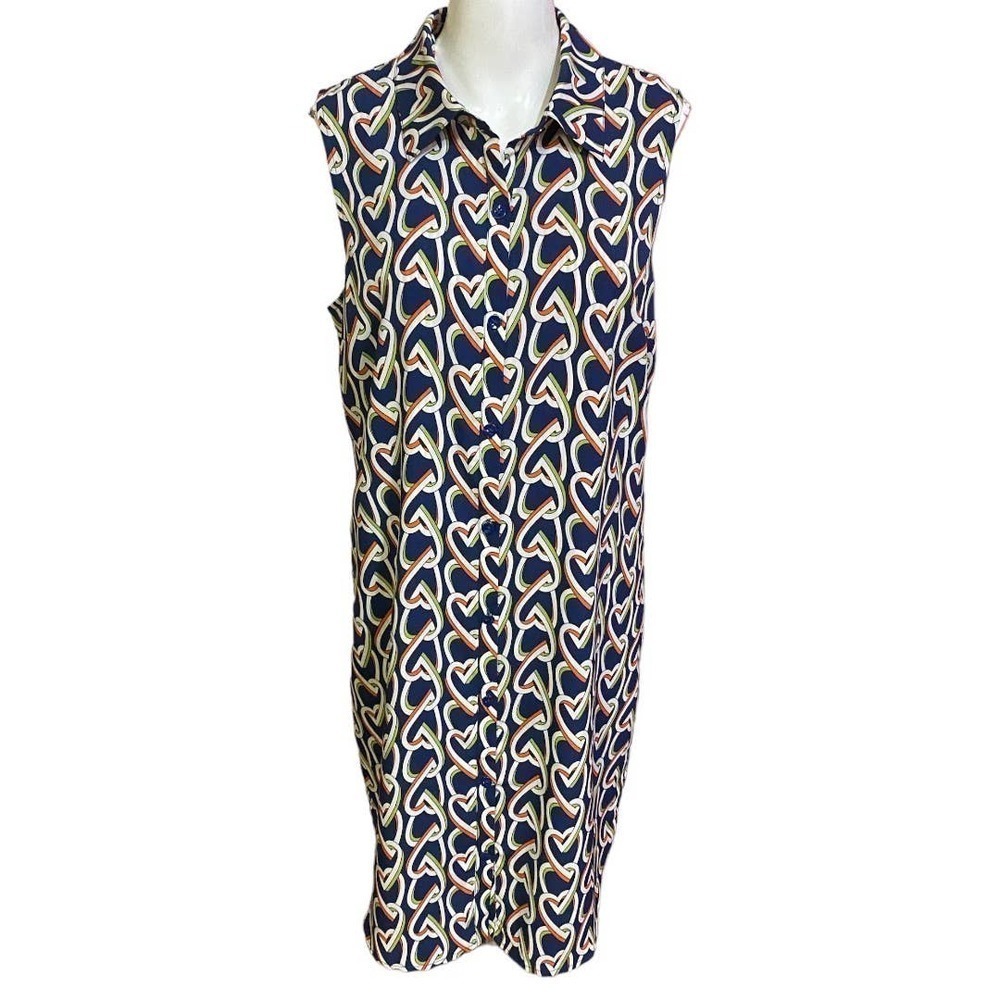 CABI Amour Heart Chain Dress M